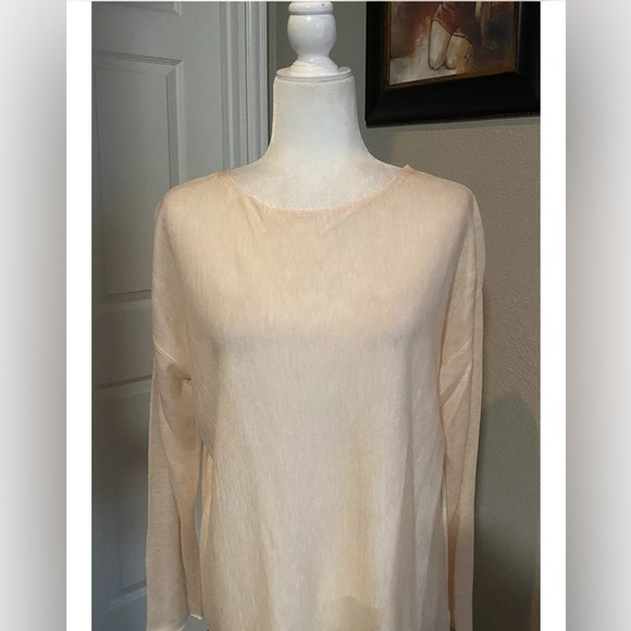 NWT Eileen Fisher Pullover Lightweight Hi-Low Hem Sz M - Picture 9 of 16